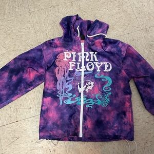 Pink Floyd tie dye light weight windbreaker